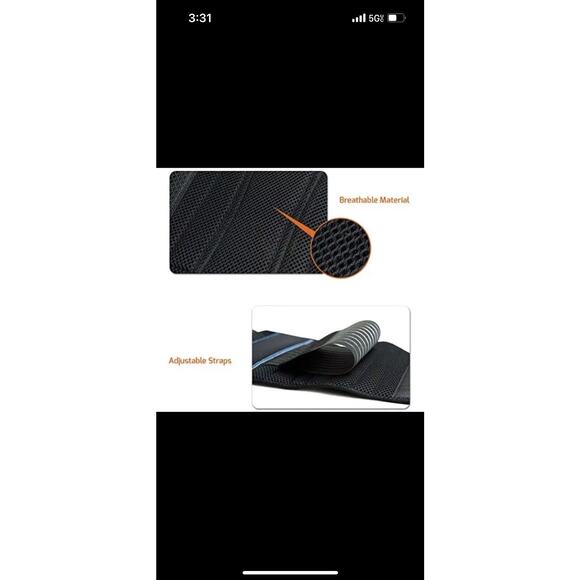 BraceUP Stabilize Adjustable Lumbar Lower Back Brace and Support Belt - L/XL - Picture 4 of 9